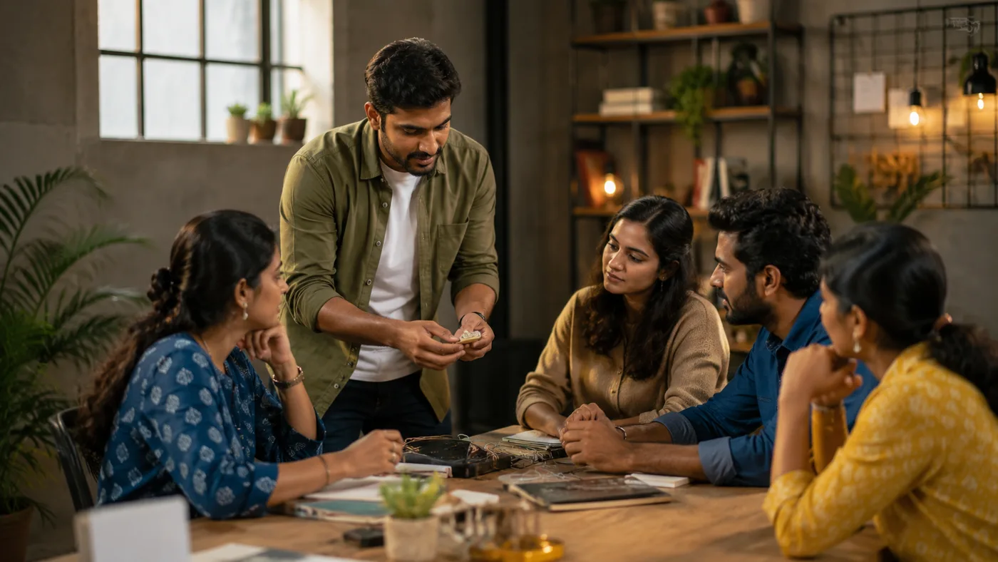 A collaborative learning session